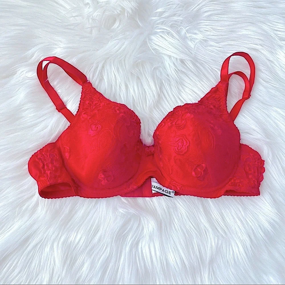 Rampage Red Bra 36B